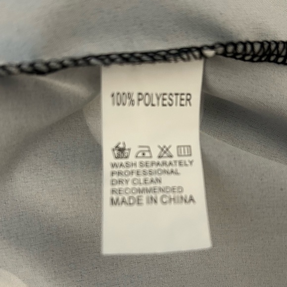 Amazon Black and White Polka Dot Long Sleeve Dress NWOT - Picture 5 of 5